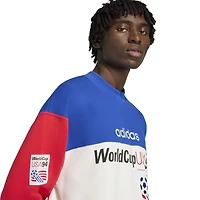 Men's adidas  Royal/White USMNT 1994 World Cup Graphic Sweatshirt