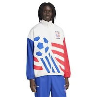 Veste de survêtement zippée adidas blanche pour homme, édition spéciale USMNT Coupe du Monde 1994