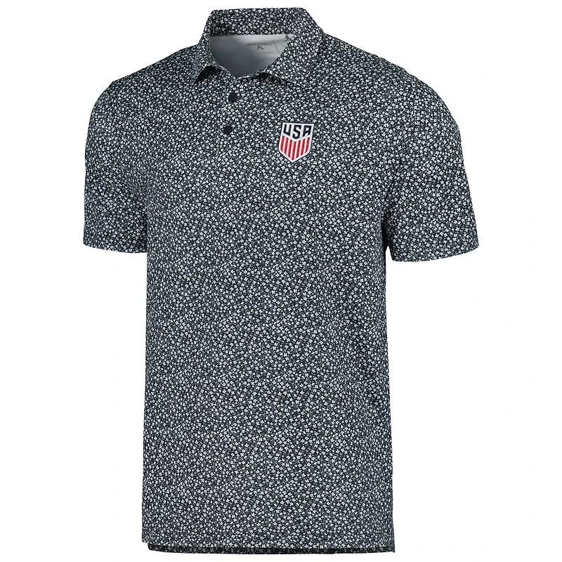 Polo Antigua noir pour homme USMNT Terrace