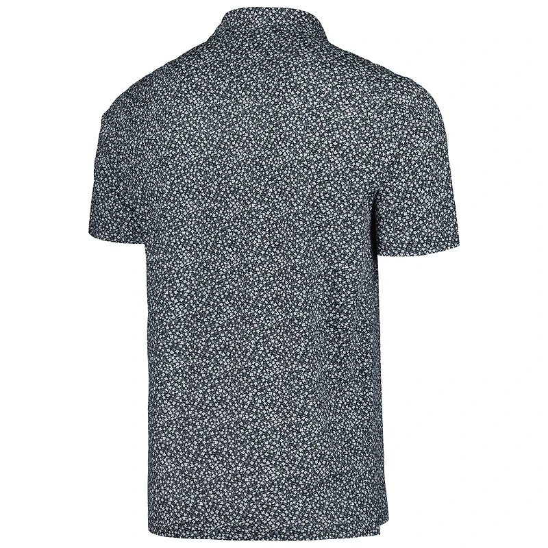 Men's Antigua Black USMNT Terrace Polo