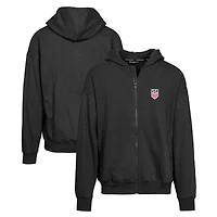 Sweat à capuche entièrement zippé USMNT Uphill noir Levelwear pour homme