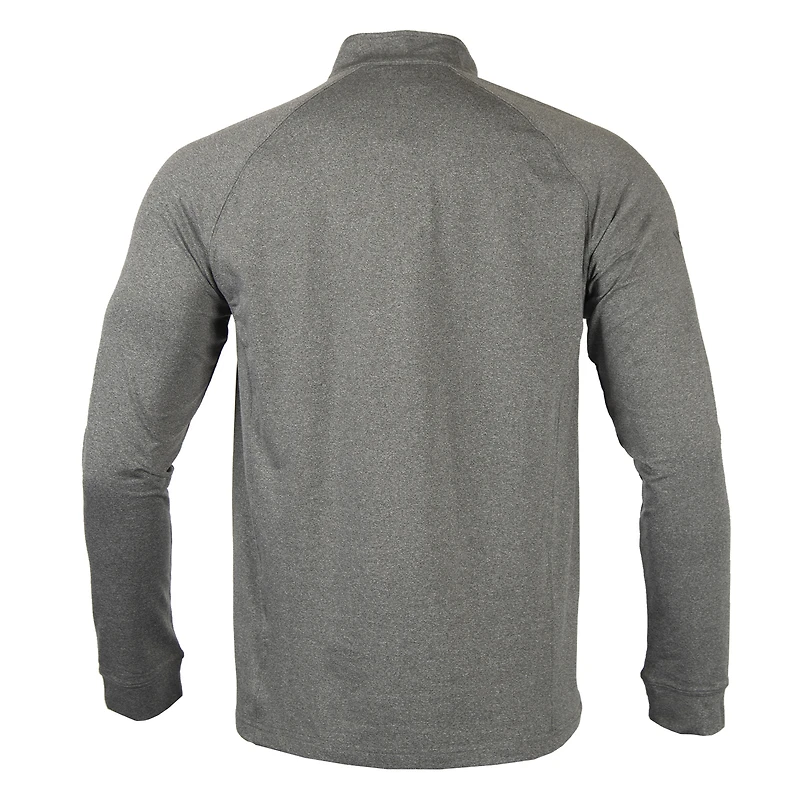 Men's Levelwear  Heather Charcoal USMNT Calibre Quarter-Zip Pullover Top
