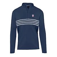 Men's Levelwear Navy USMNT Asher Quarter-Zip Pullover Top