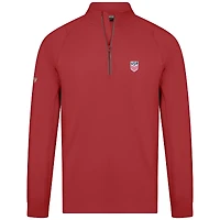 Men's Levelwear Red USMNT Theory Quarter-Zip Pullover