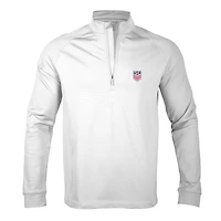 Pull-over USMNT Calibre blanc à fermeture éclair quart de tour pour homme Levelwear
