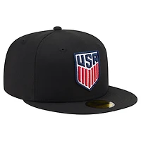 Men's New Era Black USMNT 59FIFTY Fitted Hat