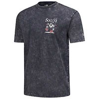 T-shirt sport délavé minéral New Era noir USMNT Old School pour homme