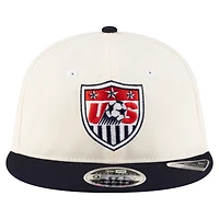 Casquette ajustable New Era USMNT Retro-Crown 9FIFTY crème pour homme