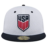 Men's New Era Gray USMNT Throwback Mesh 59FIFTY Fitted Hat