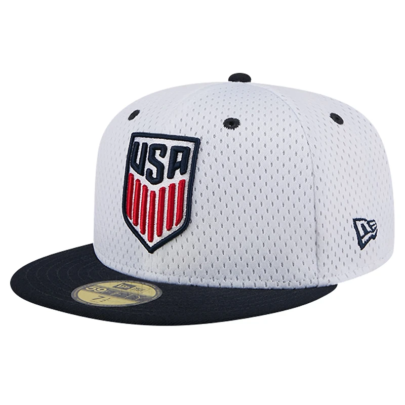 Men's New Era Gray USMNT Throwback Mesh 59FIFTY Fitted Hat