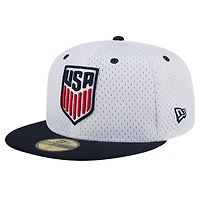 Men's New Era Gray USMNT Throwback Mesh 59FIFTY Fitted Hat