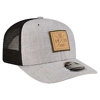 Casquette ajustable extensible à boutons-pression New Era gris chiné USMNT 9SEVENTY COOLERA pour homme