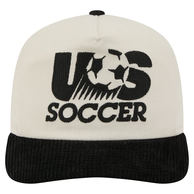 Men's New Era Natural/Black USMNT 19TWENTY Adjustable Hat