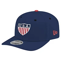 Casquette extensible New Era USMNT 1950 Retro 9SEVENTY bleu marine pour homme