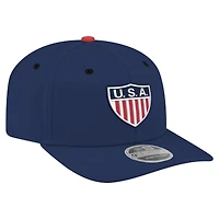 Casquette extensible New Era USMNT 1950 Retro 9SEVENTY bleu marine pour homme