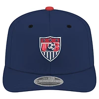 Casquette extensible à boutons-pression New Era bleu marine USMNT Retro 9SEVENTY pour homme