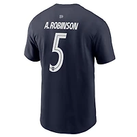 T-shirt Nike Antonee Robinson bleu marine USMNT extérieur pour homme, nom et numéro