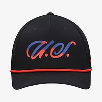 Men's Nike Black USMNT Rise Rope Trucker A-Frame Adjustable Hat
