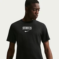 T-shirt Nike noir pour homme avec logo USMNT