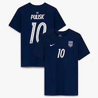 Men's Nike Christian Pulisic Navy USMNT Away Name & Number T-Shirt