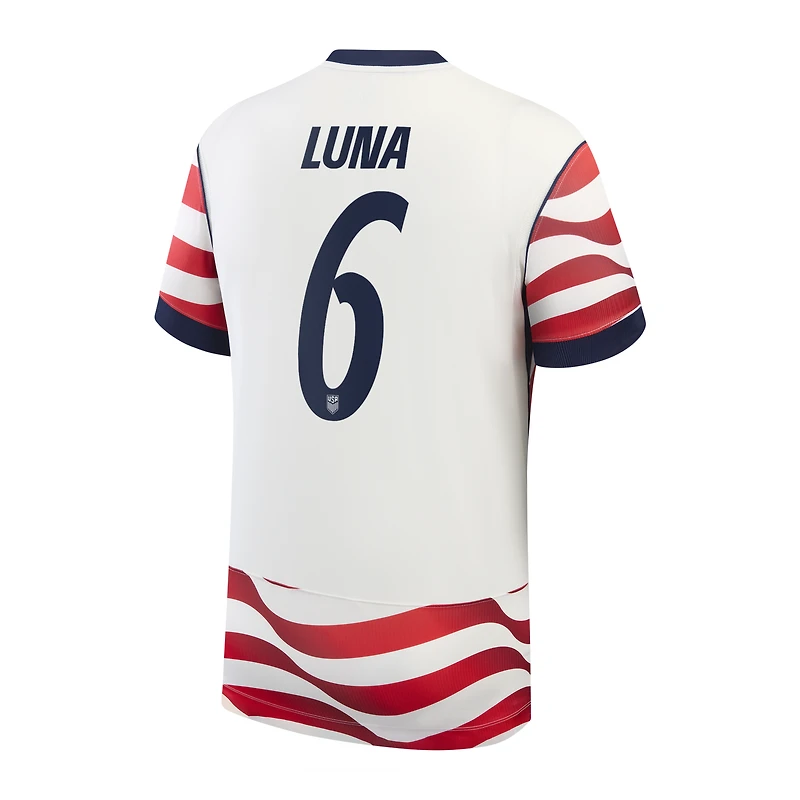Men's Nike Diego Luna White USMNT 2026 Home Stadium Replica Jersey