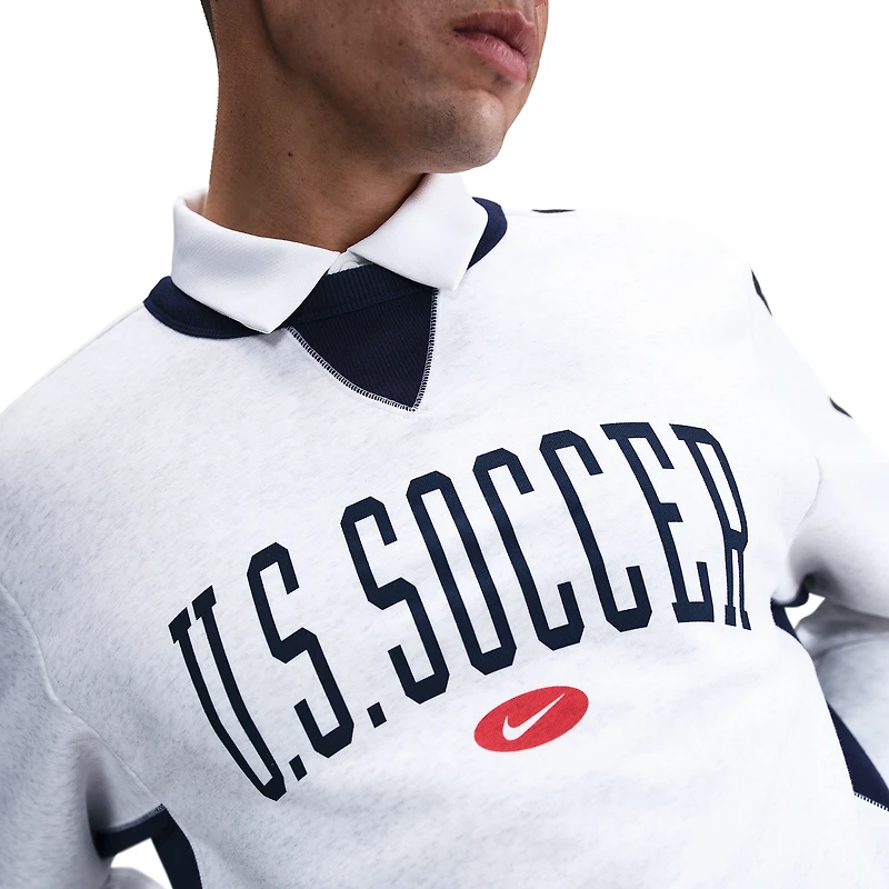 Sweat-shirt Nike gris chiné USMNT Standard Issue pour homme