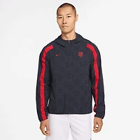 Veste à capuche zippée Nike bleu marine pour homme, modèle USMNT 2026 Energy Dri-FIT