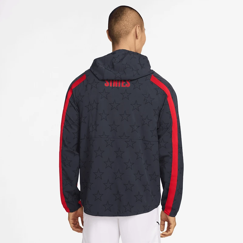 Men's Nike Navy USMNT 2026 Energy Dri-FIT Full-Zip Hooded Jacket
