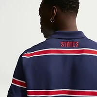 Polo Nike Dri-FIT bleu marine pour homme, équipe nationale américaine de football.