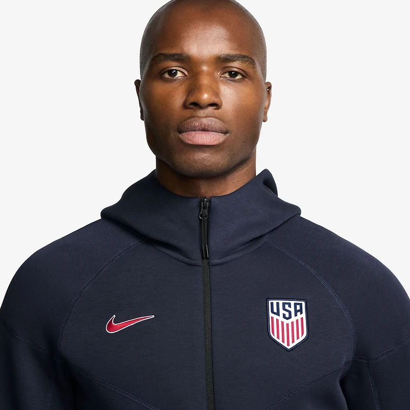 Men's Nike Navy USMNT Tech Fleece Full-Zip Hoodie