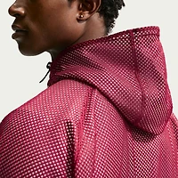 Men's Nike Red USMNT 2026 Anthem Mesh Dri-FIT Full-Zip Hooded Jacket