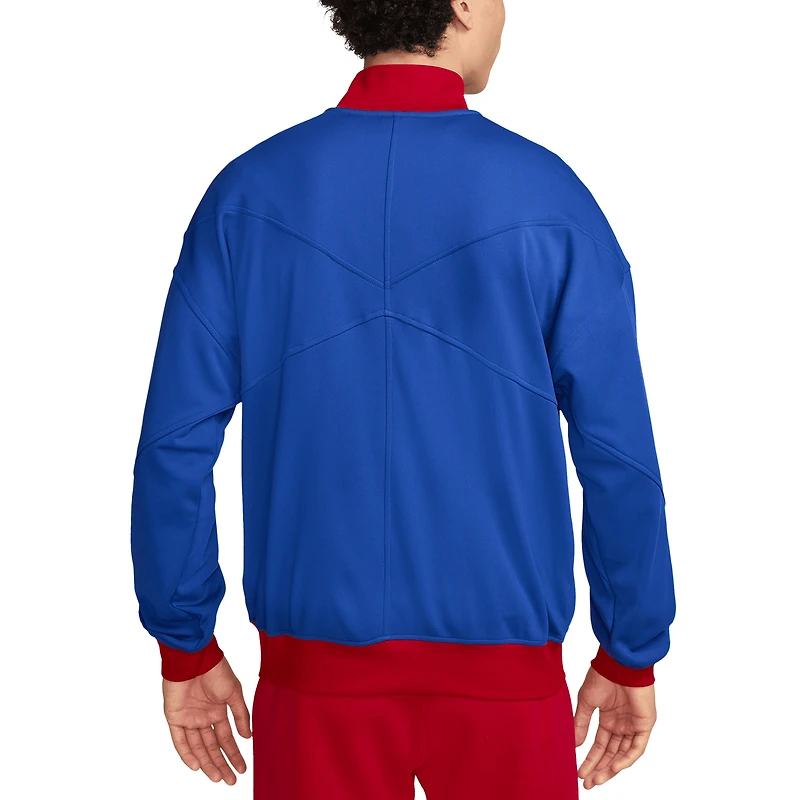 Veste entièrement zippée Nike Royal USMNT 2024 Academy Pro Anthem pour homme