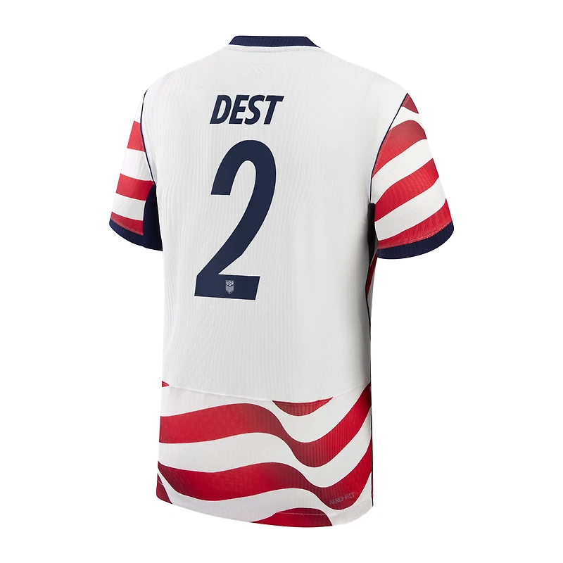 Men's Nike Sergiño Dest White USMNT 2026 Home Match Authentic Jersey