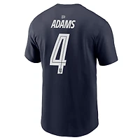 T-shirt Nike Tyler Adams bleu marine USMNT extérieur pour homme, avec nom et numéro