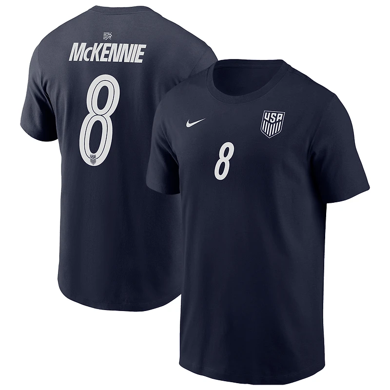 Men's Nike Weston McKennie Navy USMNT Away Name & Number T-Shirt