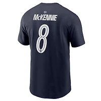 T-shirt Nike Weston McKennie bleu marine USMNT extérieur pour homme, nom et numéro