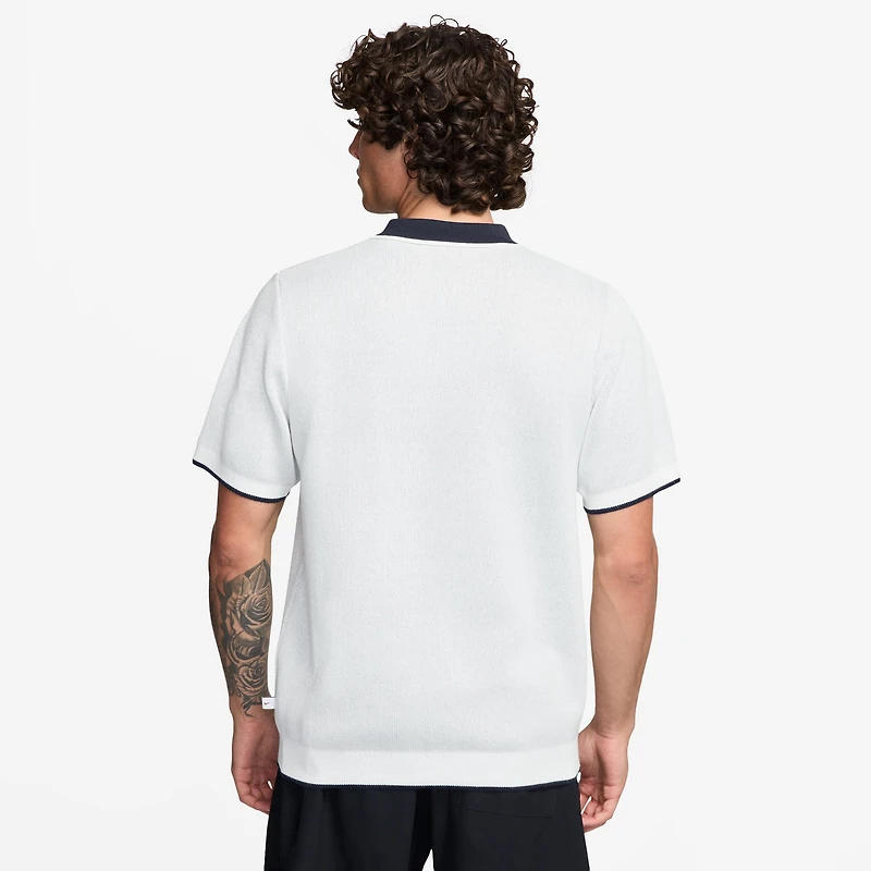 Men's Nike White USMNT Club Knit Polo