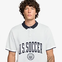 Men's Nike White USMNT Club Knit Polo