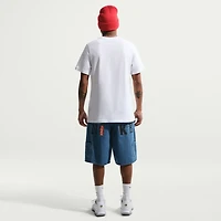 T-shirt Nike blanc pour homme avec l'écusson de l'équipe nationale américaine football (USMNT)