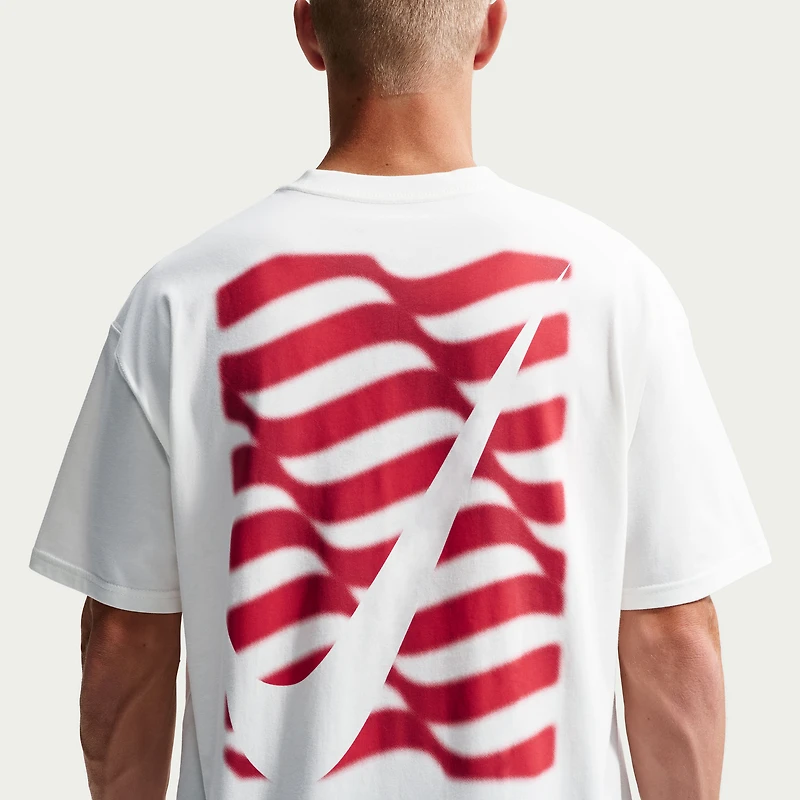 T-shirt Nike blanc pour homme avec drapeau de l'équipe nationale américaine football (USMNT)