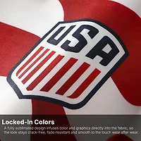 Maillot de football Nike blanc domicile USMNT pour homme, imprimé par sublimation et technologie Dri-FIT