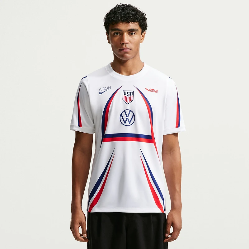 Men's Nike White USMNT x VAA 2026 Dri-FIT Pre-Match Top