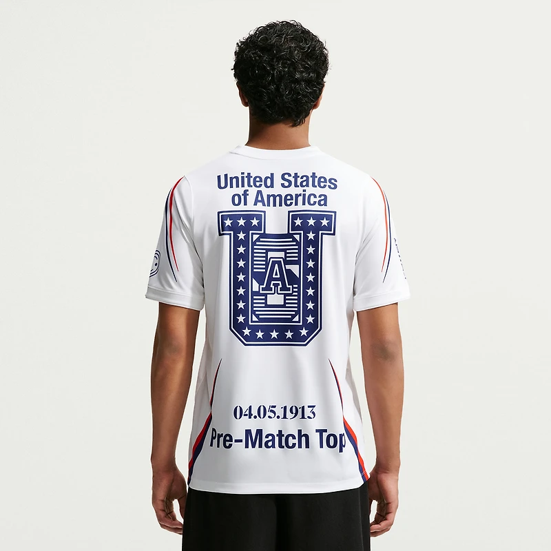 Men's Nike White USMNT x VAA 2026 Dri-FIT Pre-Match Top