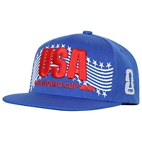 Men's Outerstuff Blue FIFA World Cup 2026 USA Flatbrim Snapback Hat