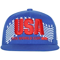 Men's Outerstuff Blue FIFA World Cup 2026 USA Flatbrim Snapback Hat