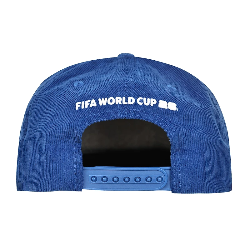 Men's Outerstuff Royal FIFA World Cup 2026 USA Corduroy Snapback Hat