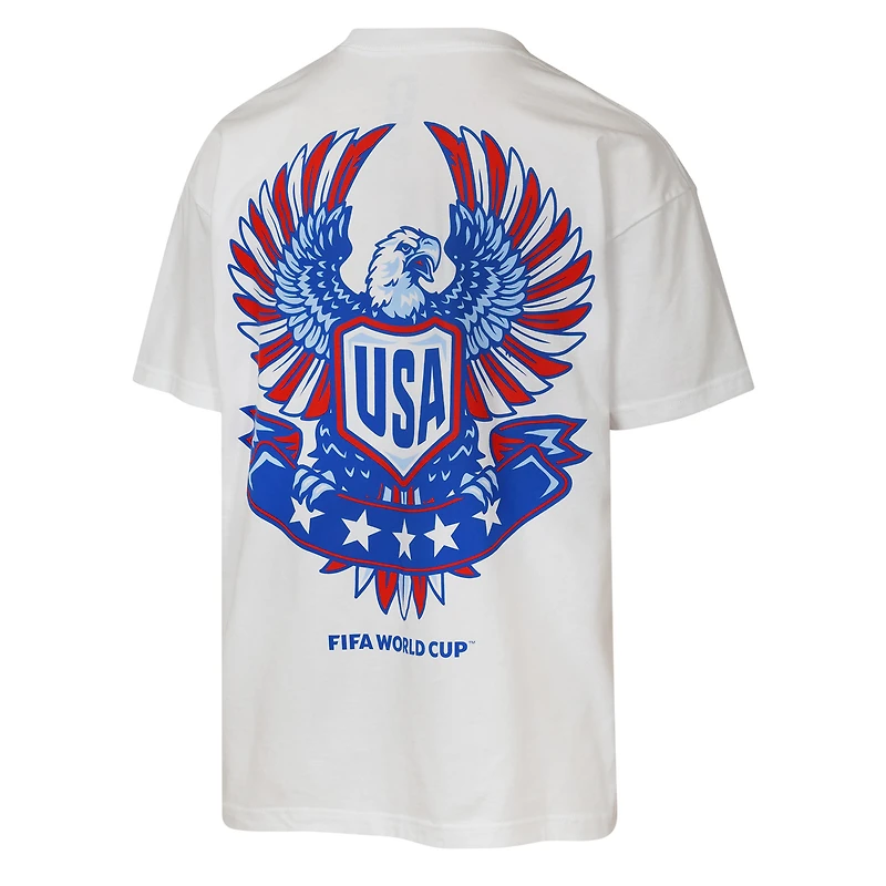 Men's Outerstuff  White USA Livery Oversized T-Shirt