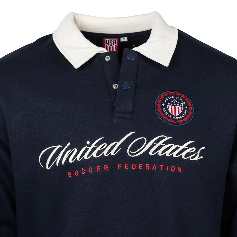 Sweat-shirt de rugby classique USMNT la marine suédoise, design sport homme
