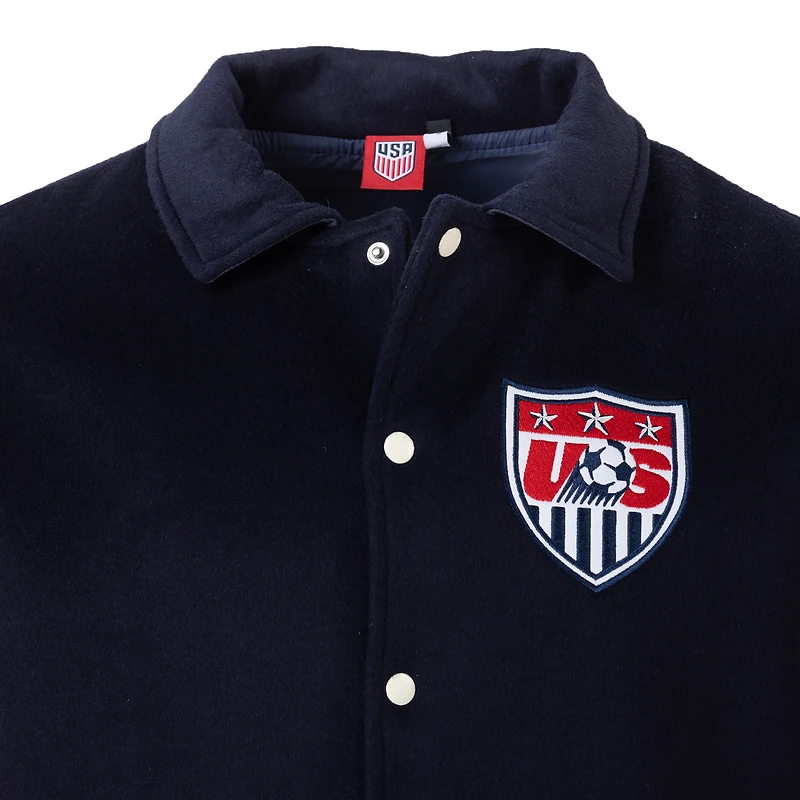 Veste universitaire à boutons-pression pour homme, modèle USMNT Legends, de la marine suédoise, marque Sport Design.