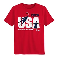 T-shirt graphique Outerstuff rouge USA Coupe du Monde FIFA 2026 pour enfants d'âge préscolaire